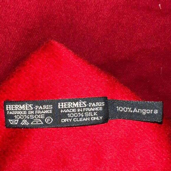 HERMES Men's Astres et Soleils Wool and Silk Stole - Picture 6 of 10